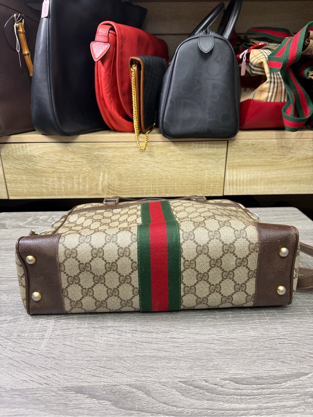 Gucci Vintage Sherry Line Business Tote with Strap - Picture 10 of 15